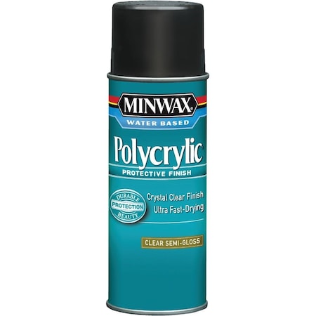 Minwax Semi-Gloss Polycrylic Spray Protective Finish Spray Varnish, 11.5 Oz. 34444000